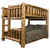 Log Bunk Bed - Full/Queen (Ladder Left)