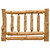 Double traditional Log Headboard Only