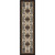 Double Cross Blue Rug - 2 x 8