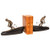 Downhill Skier Bookends - Vintage Gold