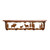 Elk Family 34 Inch Pine Hook Shelf