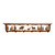 Elk Family 42 Inch Pine Hook Shelf