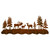 Elk Family Scenic 6 Hook Coat Rack