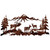 Elk Family Wall Art - 57 Inch