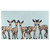 Family of Fawns on Blue Canvas Art