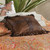 Faux Leather Cross Pillow