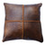 Faux Leather Cross Stitch Pillow