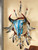 Feathered Steer Skull Wall Sculpture