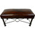 Fernando Iron Bench - Calf Roper & Antique Brown