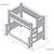 Cedar Log Bunk Bed - Twin/Full - Left Ladder