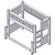 Cedar Log Bunk Bed - Twin/Full - Left Ladder