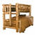 Cedar Log Bunk Bed - Twin/Full - Right Ladder