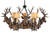Five Royal Stags Chandelier