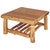 Cedar Log Open Standard Finish Coffee Table - 42 x 42