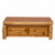 Cedar Log Enclosed Standard Finish Coffee Table w/ Elevating Top
