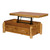 Cedar Log Enclosed Standard Finish Coffee Table w/ Elevating Top