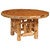 Cedar Log Standard Finish Round Dining Table - 42 Inch