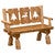 Cut-Out Log Bench - 60 Inch