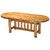 Cedar Log Standard Finish Oval Dining Table - 7 Foot