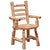 Cedar Log Ladderback Arm Chair