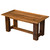 Barnwood Rectangular Open Coffee Table - 20 x 40