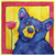 Flower Blossom Bear Wood Wall Art