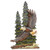 Forest Eagle Carved Wood Wall Art