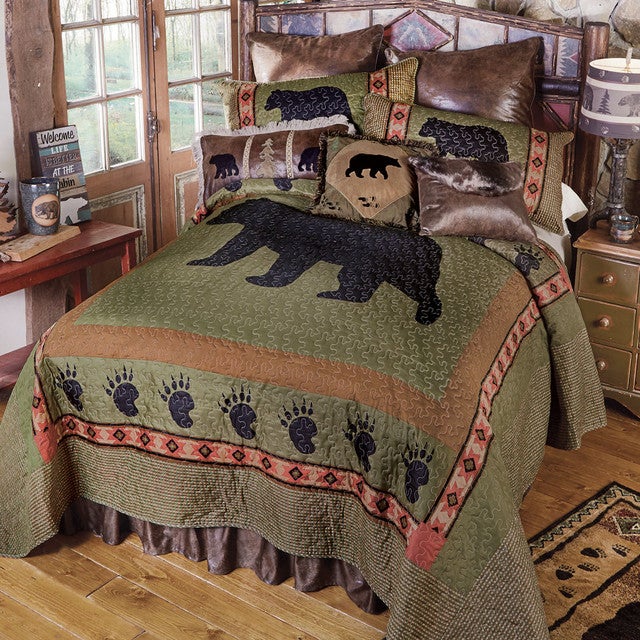 Sage Creek Bear Quilt Bedding Collection