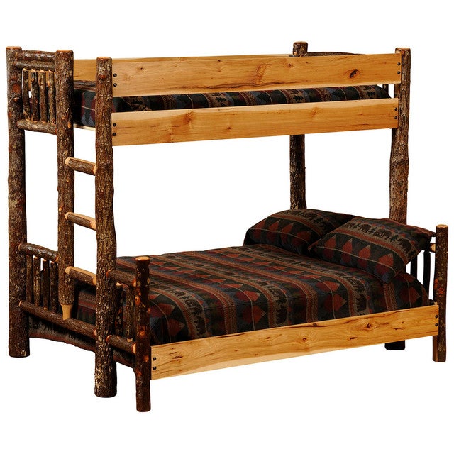 Hickory Twin/Full Bunk Bed - Ladder Right