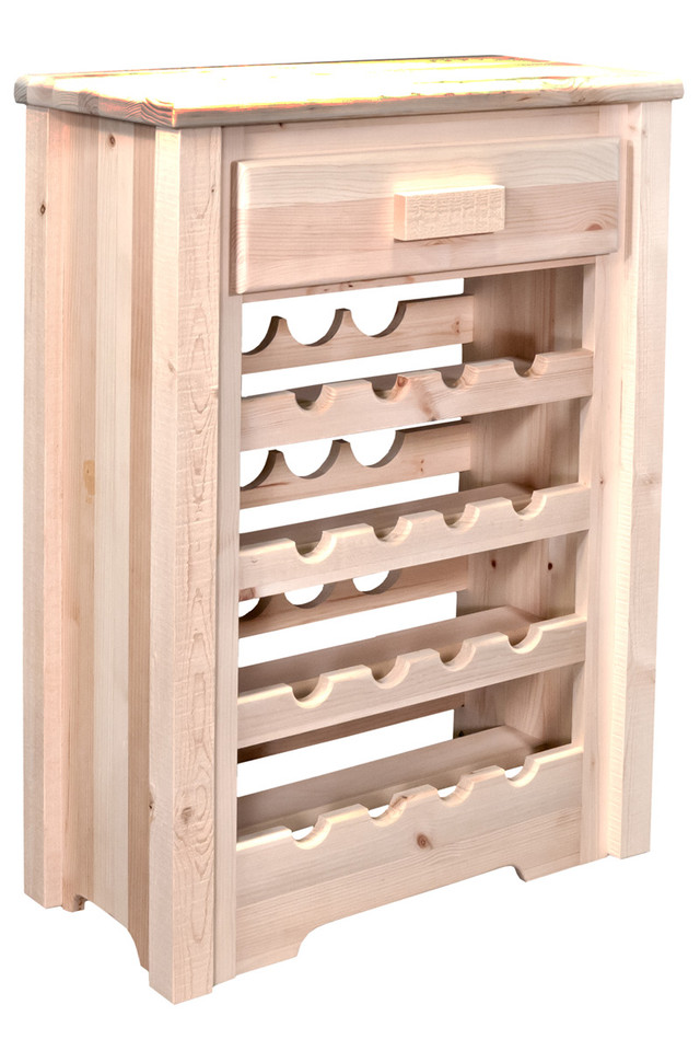 Homestead Wine Cabinet - Unfinished