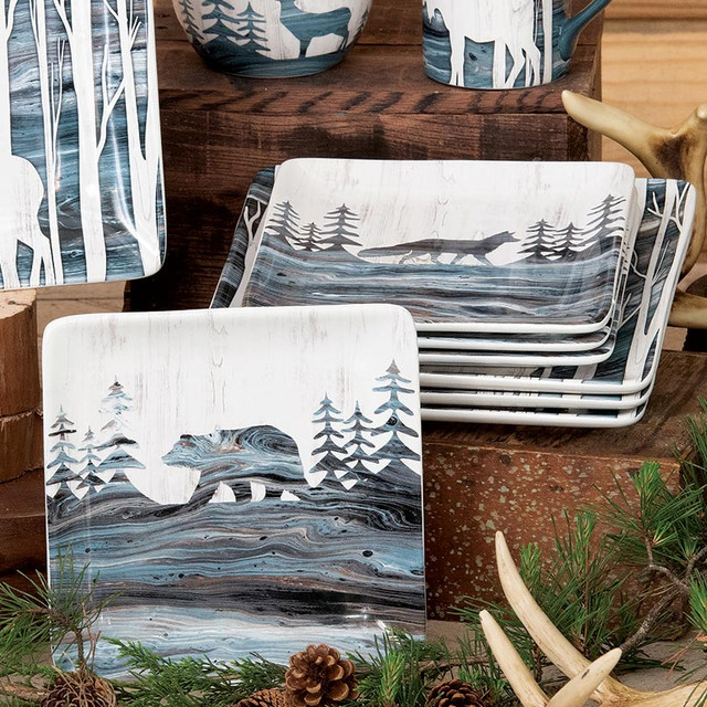 Lake Lodge Dessert Plates - Set of 4