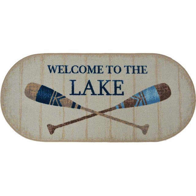 Lake Welcome Oval Accent Rug