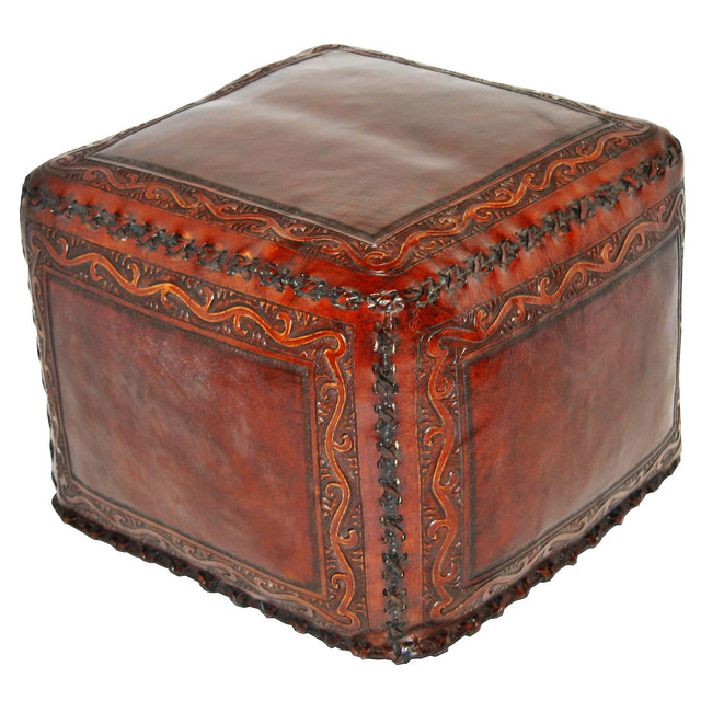 Large Ottoman Classico Square Brown