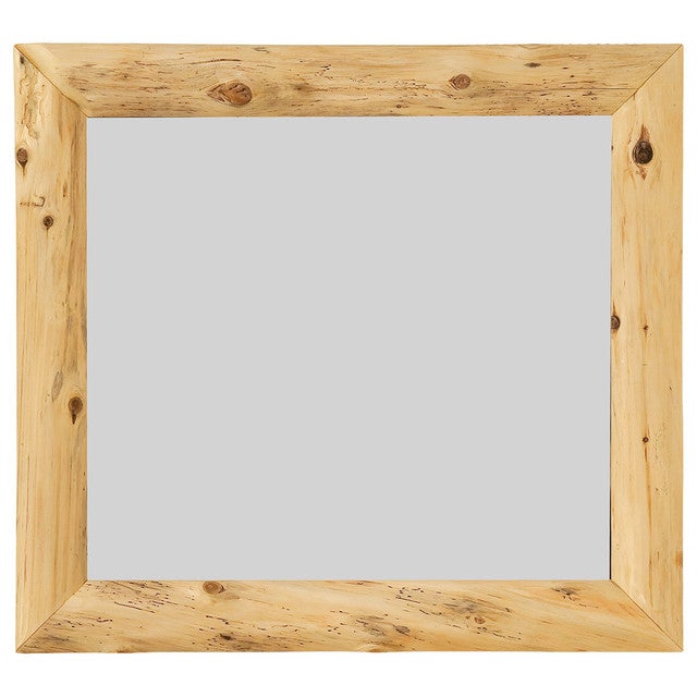 Log Mitered Corner Mirror Frame