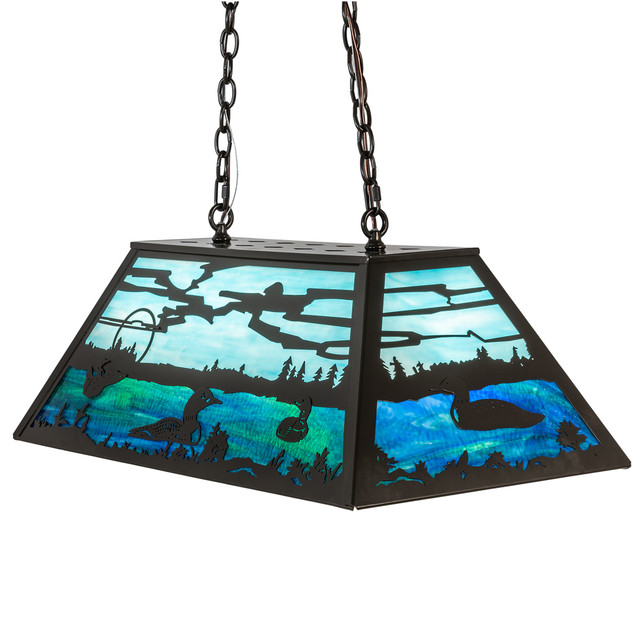 Loon Lake Oblong Pendant