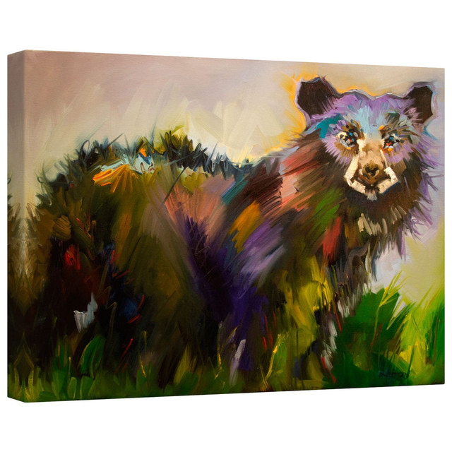 Meadow Bear Canvas Wall Art
