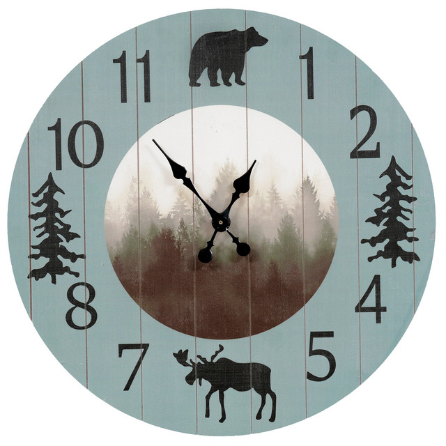 Moose & Bear Wall Clock