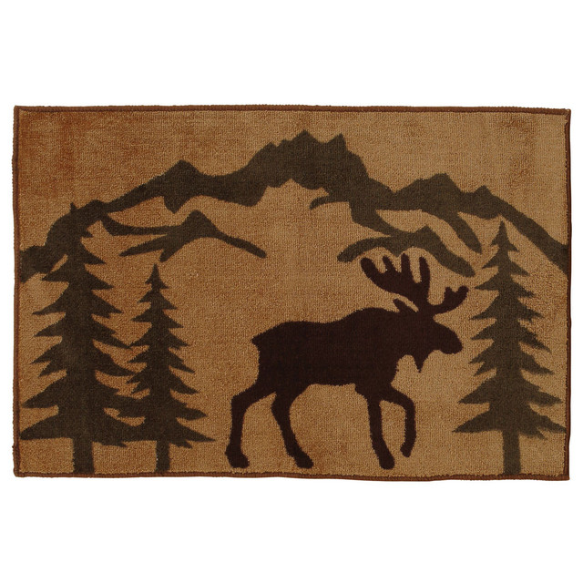Moose Silhouette Kitchen/Bath Rug