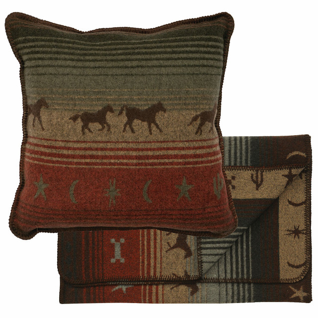 Mustang Canyon II Bedscarf & Pillow Set - King