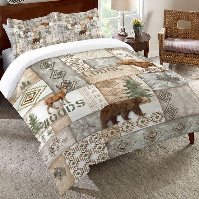 Woodland Trails Gray Bedding Collection