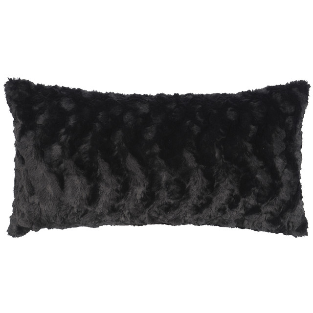 Obsidian Rectangular Cuddle Fur Pillow