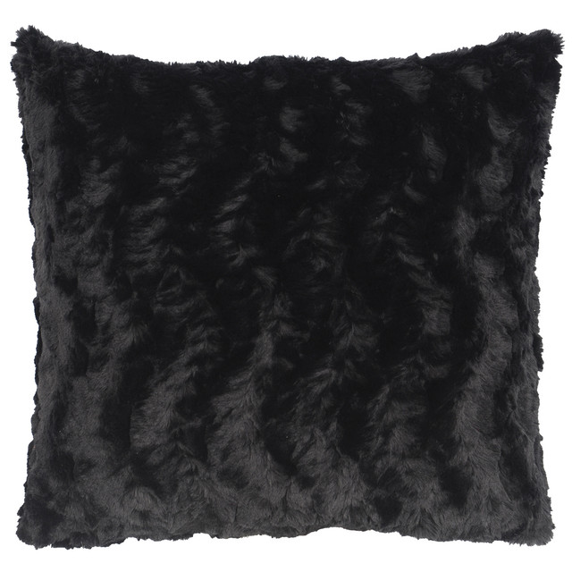 Obsidian Square Cuddle Fur Pillow