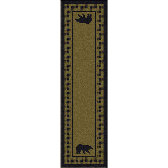 Bear Refuge Sage Rug - 2 x 8