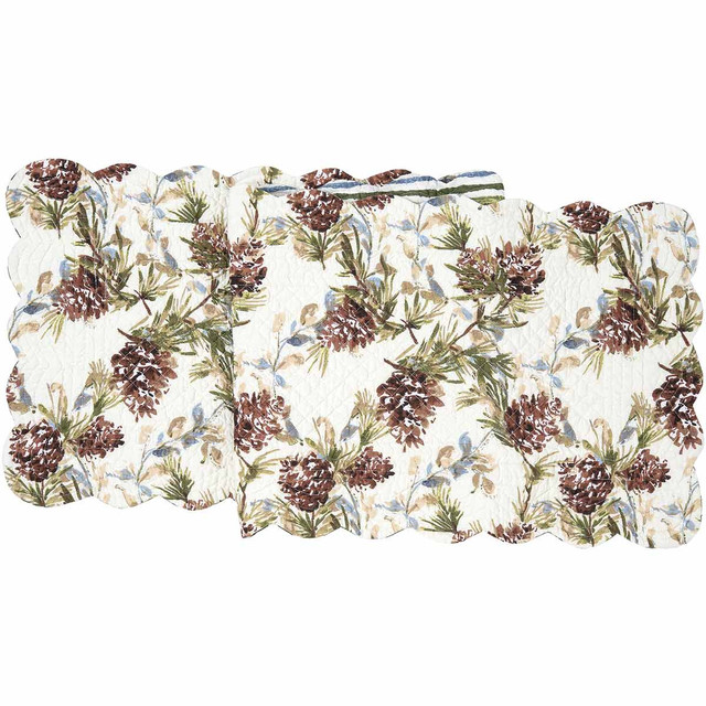 Peaceful Pinecones Reversible Table Runner