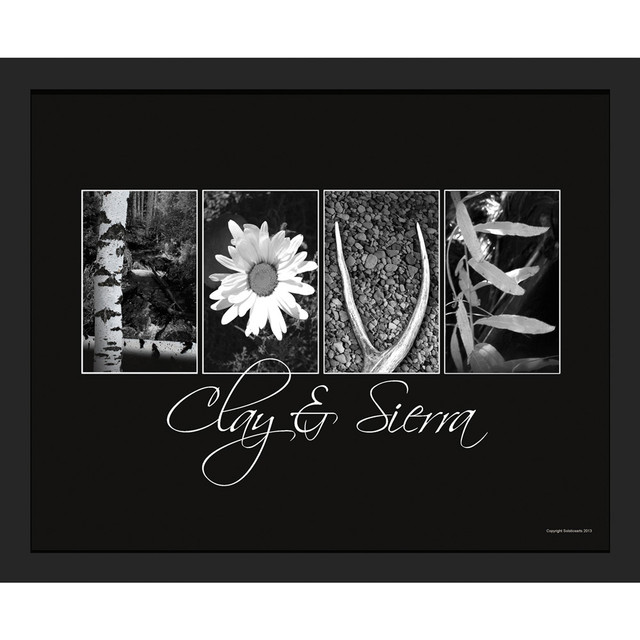 Personalized Nature "Love" Framed Canvas - Small