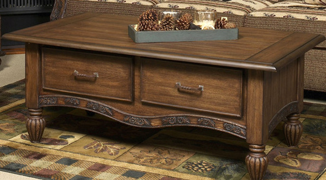 Pine Sprig Rect Coffee Table