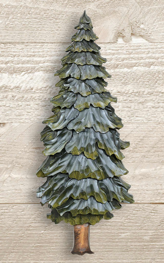 Pine Forest Carved Wood Wall Art - Small