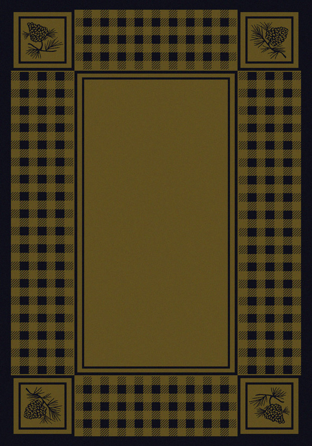 Pine Refuge Green Rug - 3 x 4