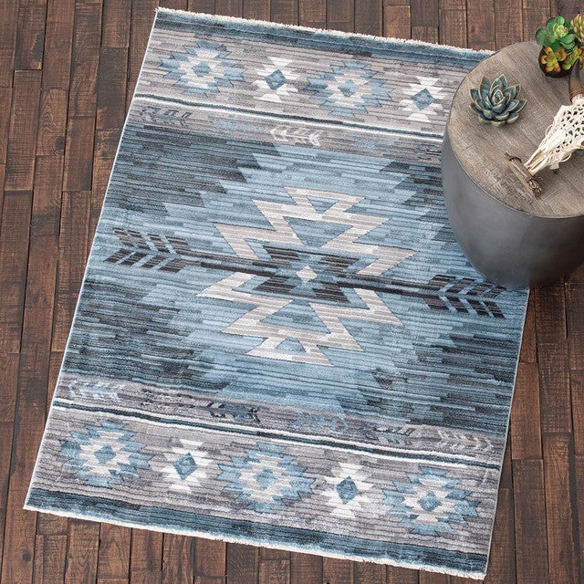 Desert Dusk Denim Rug Collection