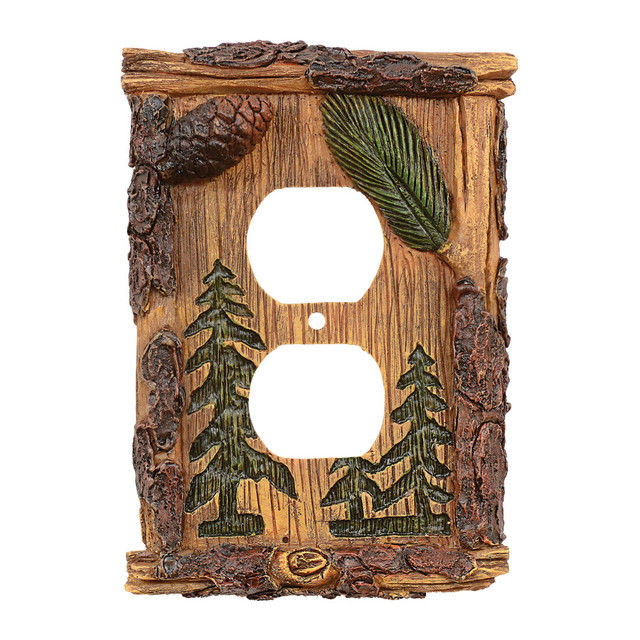Pinecone & Tree Outlet Cover